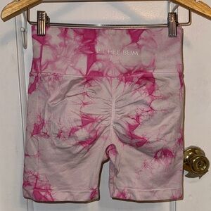 PChee Bum Pink Tie-Dye Shorts
